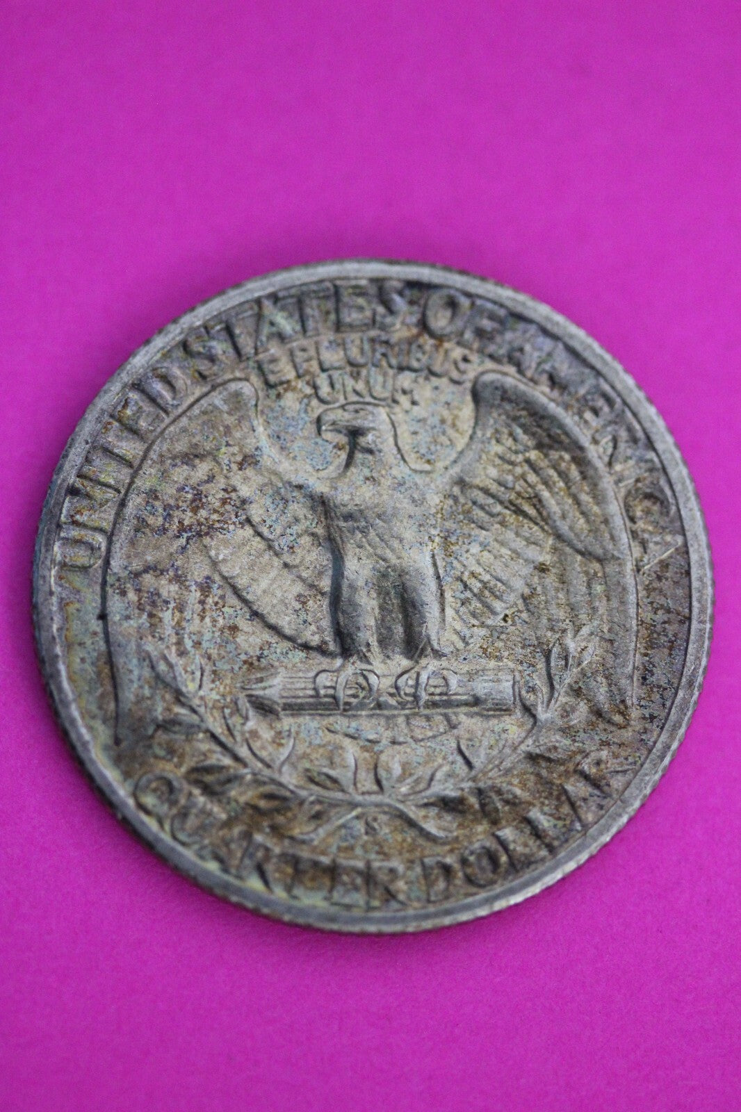 High Grade Toned 1943 S George Washington Quarter Scarce Silver Coin 10