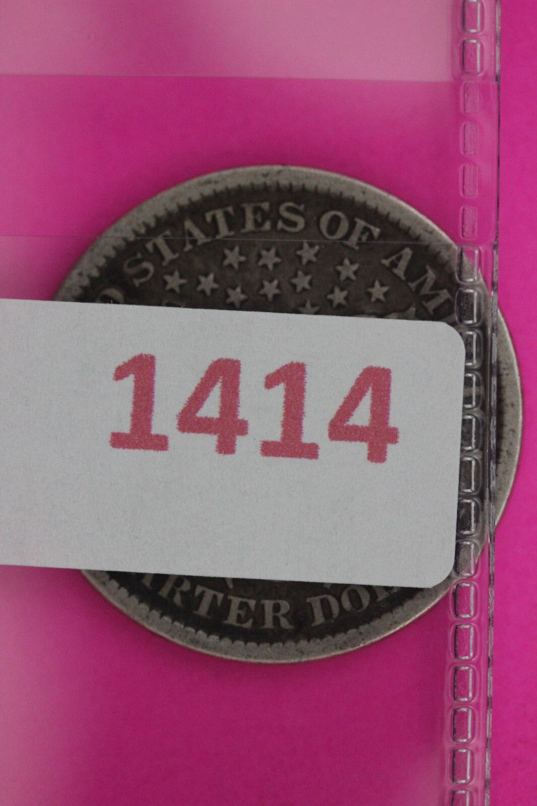 1896 P Barber Liberty Silver Quarter Guaranteed Authentic & Genuine Coin 1414