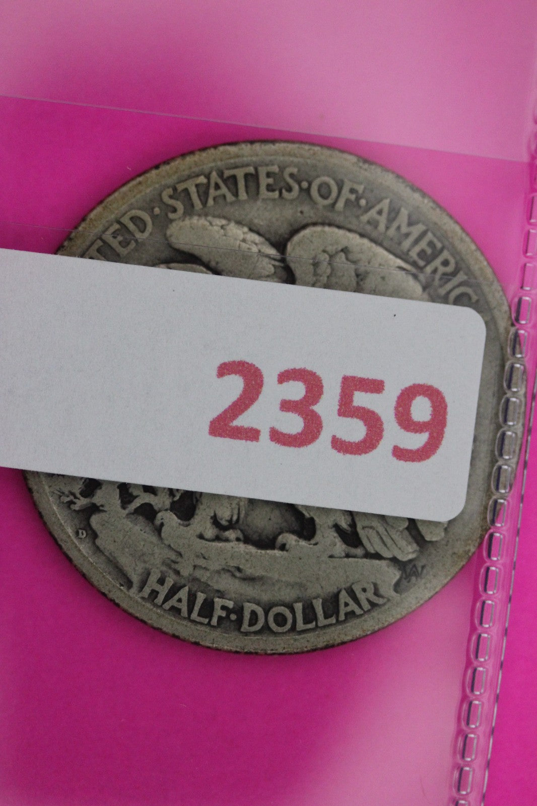 1918 D Walking Liberty Silver Half Dollar Guaranteed Authentic Genuine Coin 2359