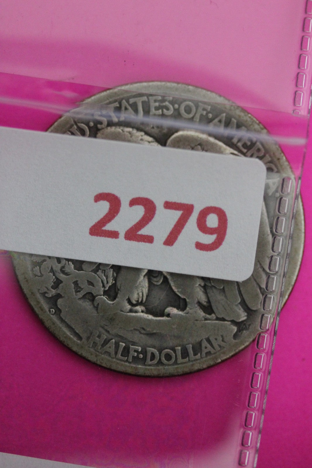 1919 D Walking Liberty Silver Half Dollar Guaranteed Authentic Genuine Coin 2279