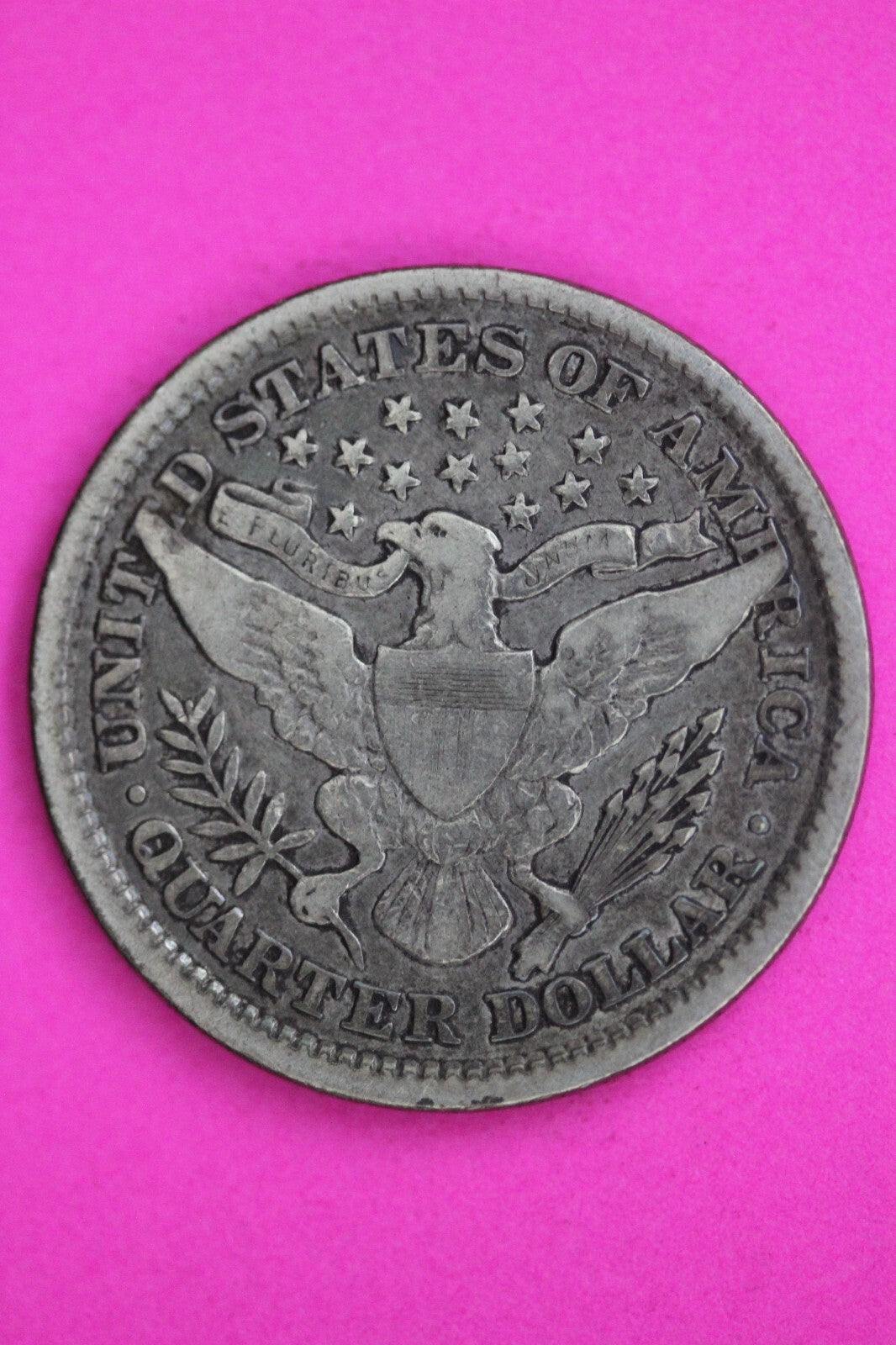 1898 P Barber Liberty Silver Quarter Guaranteed Authentic & Genuine Coin 0605N