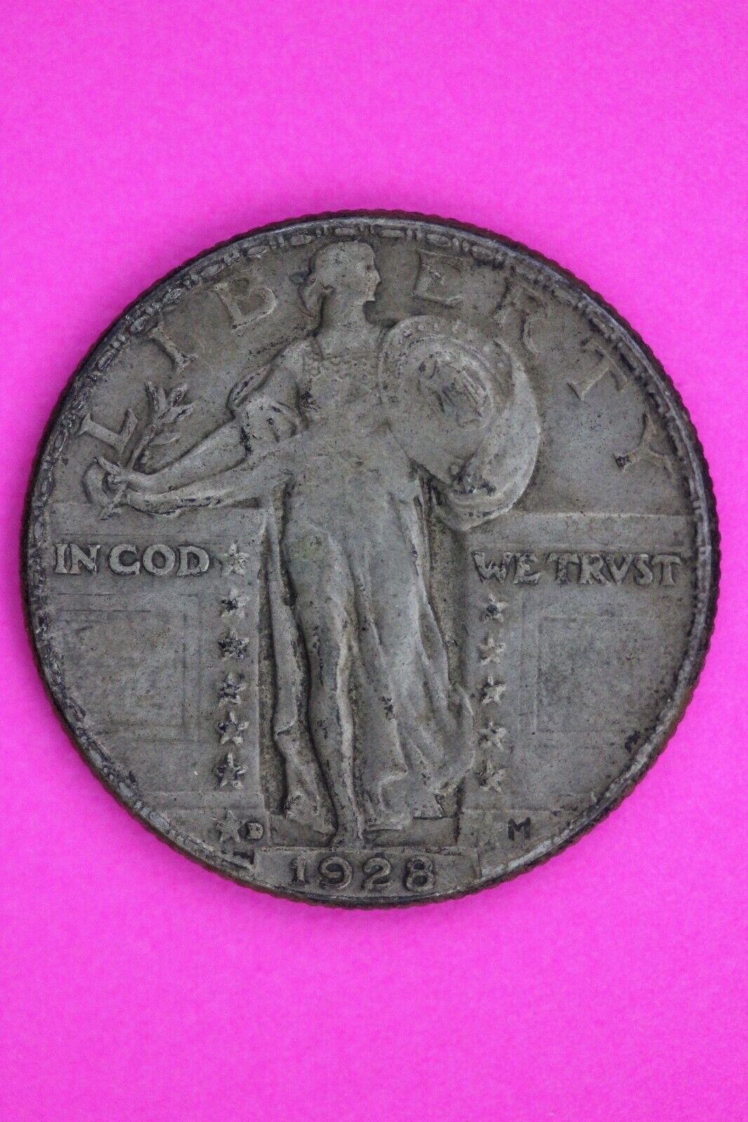 1928 D Standing Liberty Silver Quarter Semi Key Date Coin Exact Coin In Pic 31