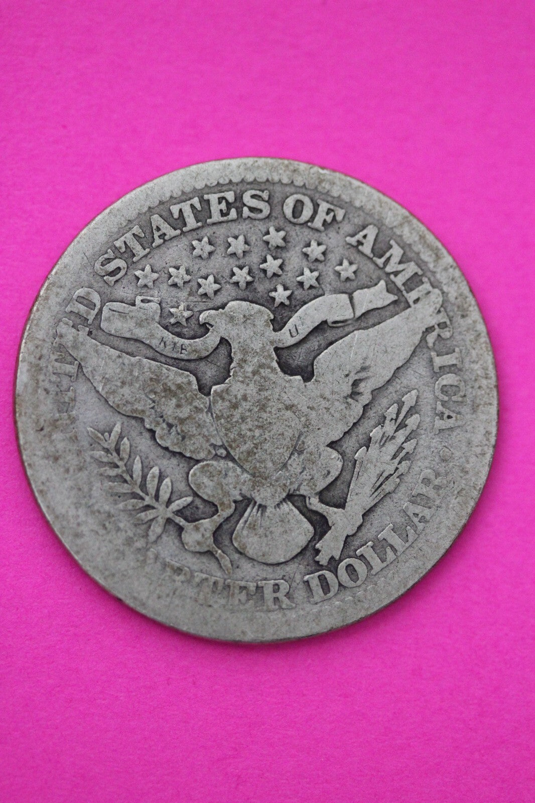 1913 P Barber Liberty Silver Quarter Scarce Semi Key Date Philadelphia Mint 29