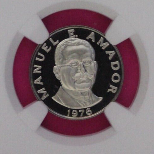 1976 Panama PF 69 Ultra Cameo Proof 10 Centesimos NGC Certified Graded Slab 883