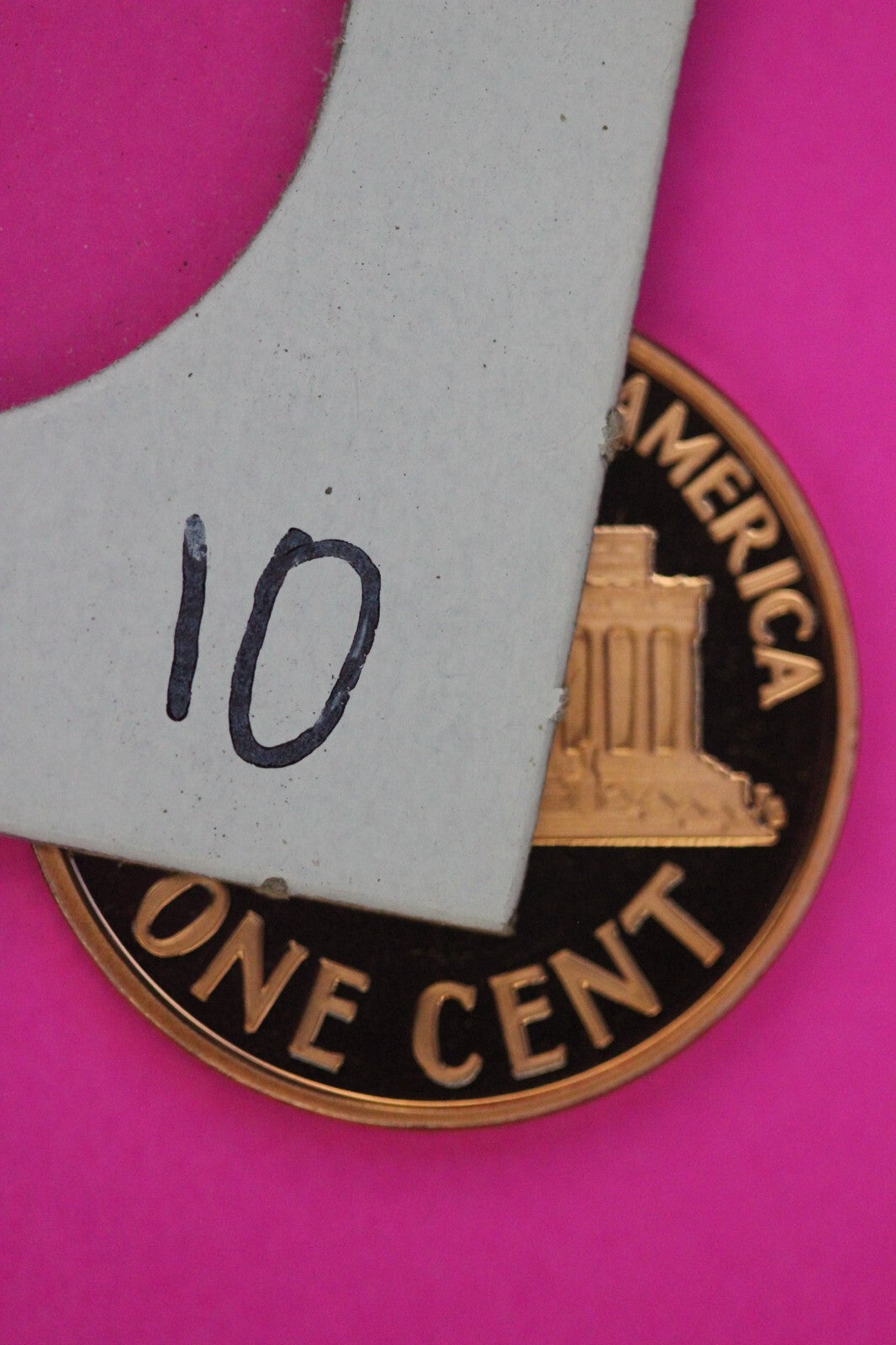 Gem Proof 2007 S Ultra Deep Cameo Lincoln Memorial Cent Same Coin In Pics TOM10