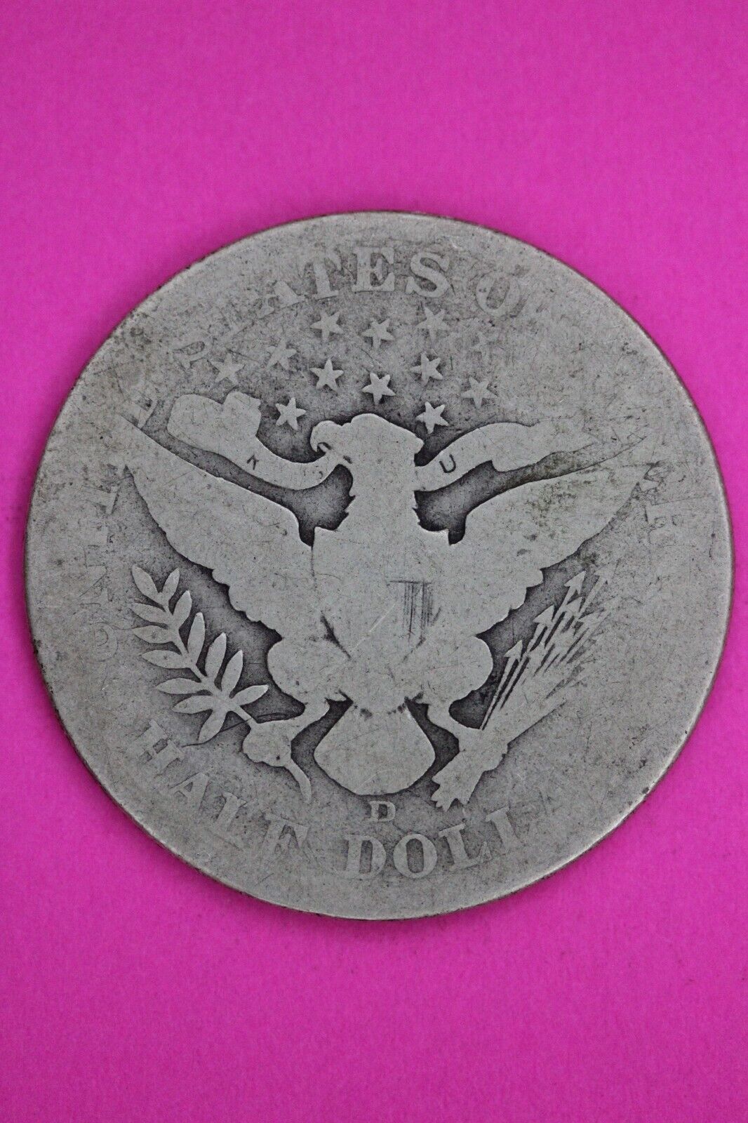 1907 D Barber Liberty Half Dollar Silver Coin You Get The Coin In Pics TOM 11