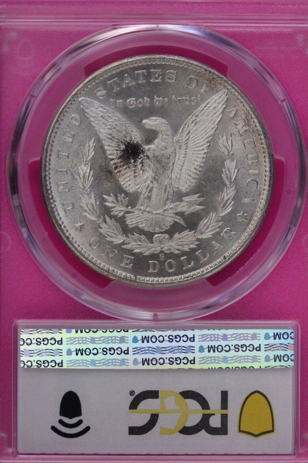 Toned 1880 S MS 65 Morgan Silver Dollar PCGS Graded Certified Authentic Slab 243