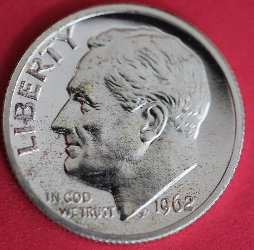 1962 Silver Proof Roosevelt Dime Exact Coin Shown 63