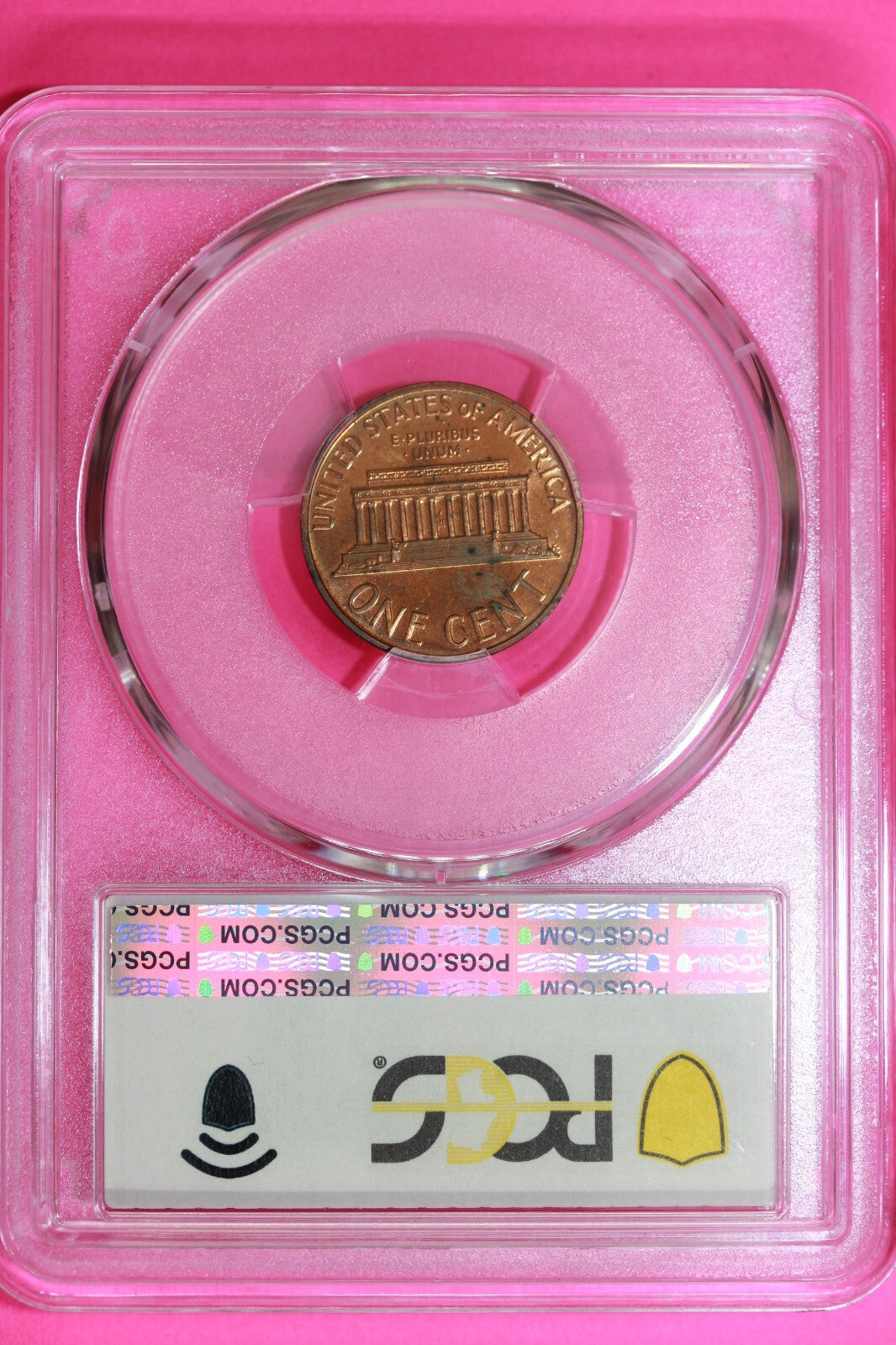 Rainbow Toned 1968 S PR 68 RD Abraham Lincoln Memorial Cent PCGS Trueview 1592