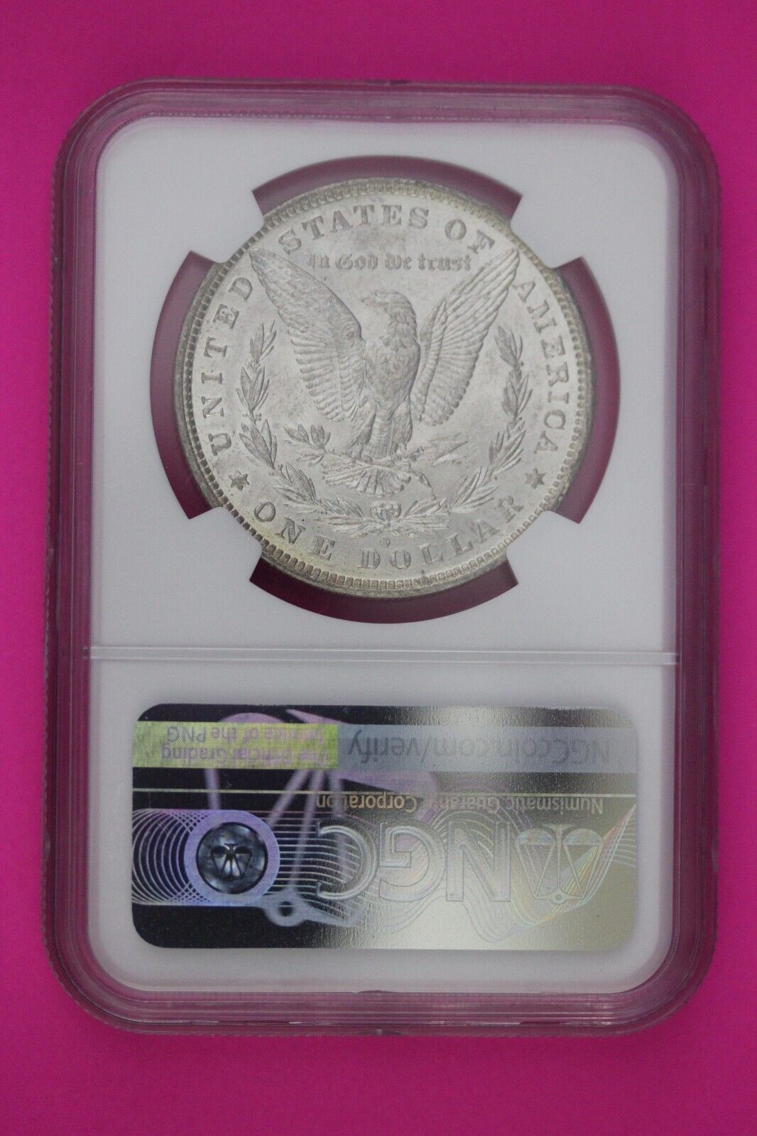 Toned 1881 O MS 62 Liberty Morgan Silver Dollar New Orleans NGC Graded Slab 77