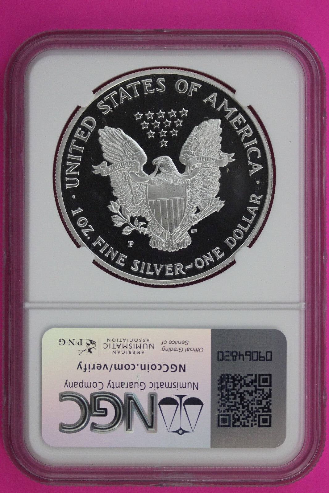 2000 P PF 69 Silver American Eagle Ultra Cameo Authentic Proof Coin NGC 1106
