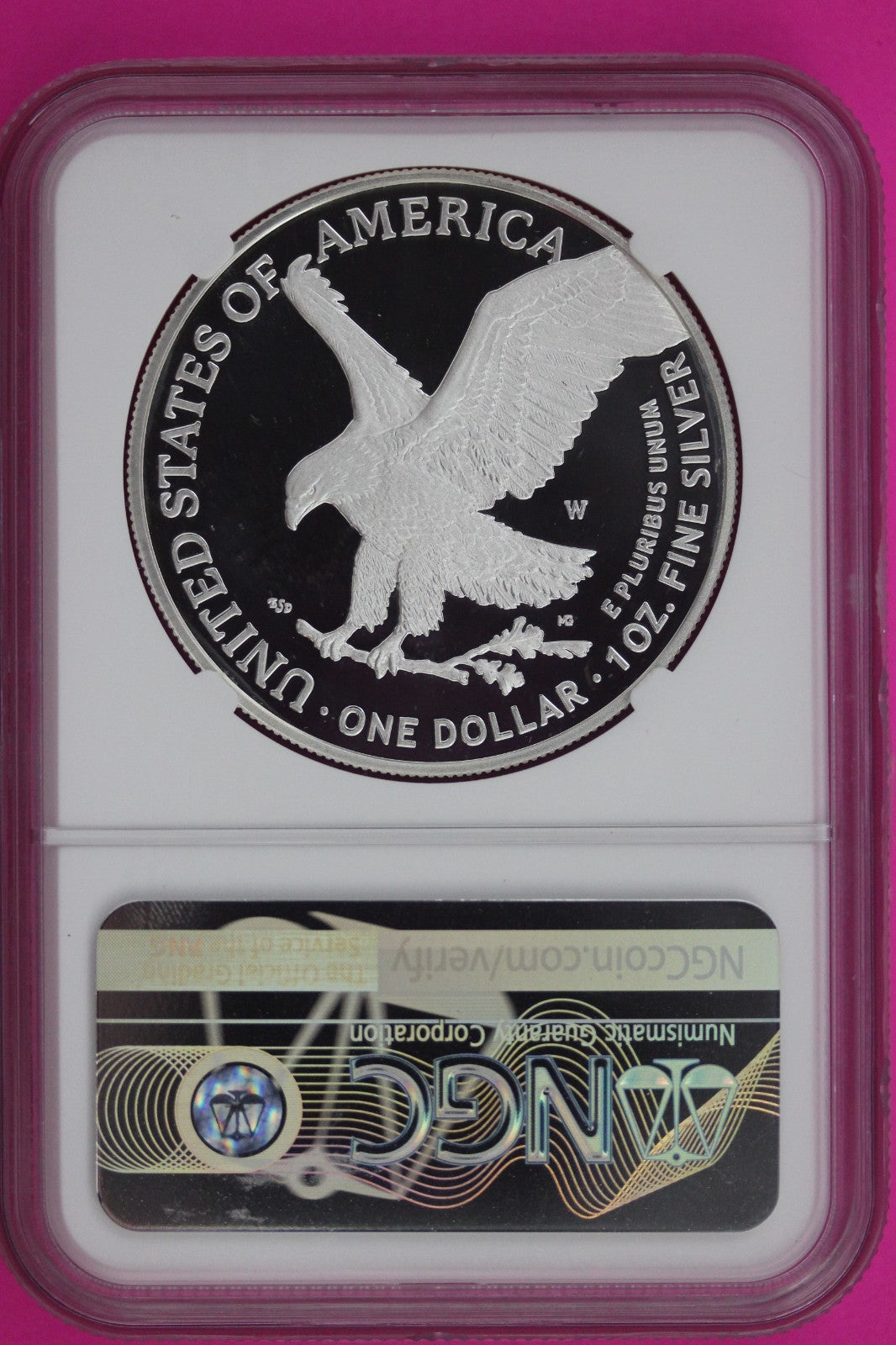 2022 W PF 70 Silver Eagle Proof DCAM NGC Certified Graded Authentic Slab 852
