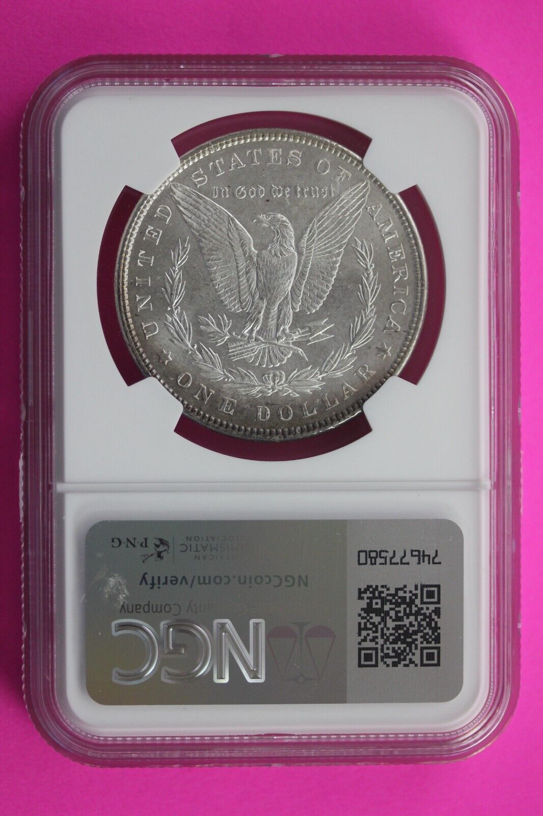 1898 P MS 63 Liberty Morgan Silver Dollar NGC Certified Slab Free Shipping 692