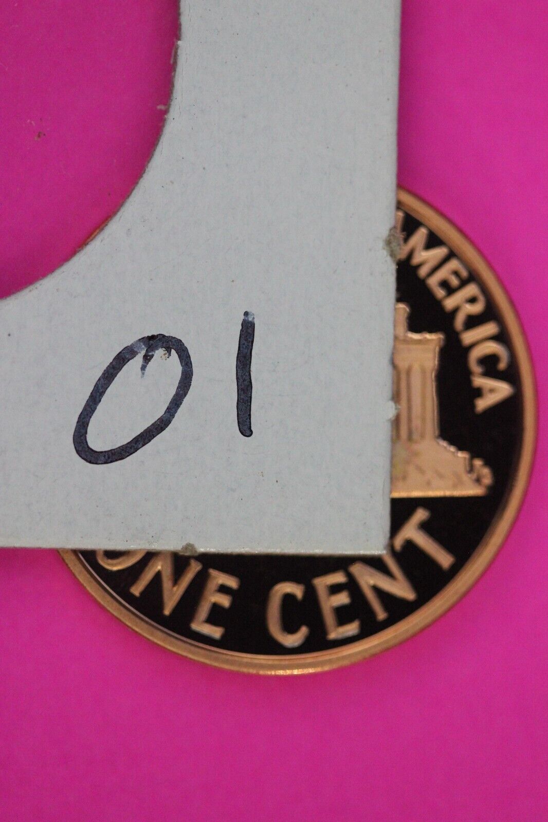 Gem Proof 2007 S Ultra Deep Cameo Lincoln Memorial Cent Same Coin In Pics TOM01