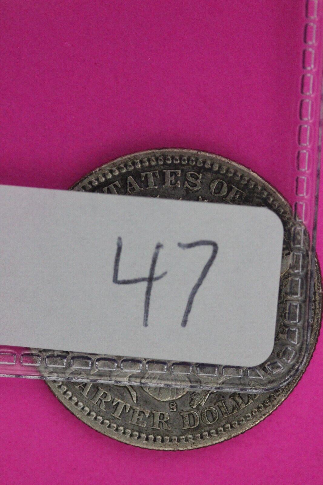 1909 S Barber Liberty Silver Quarter Scarce Semi Key Date Coin San Francisco 47