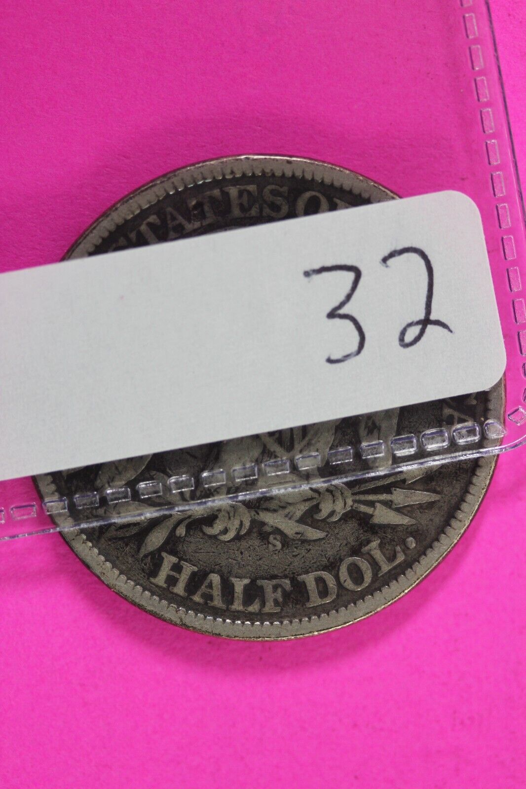 1869 S Seated Liberty Half Dollar Silver Semi Key Date Exact Coin In Pics 32