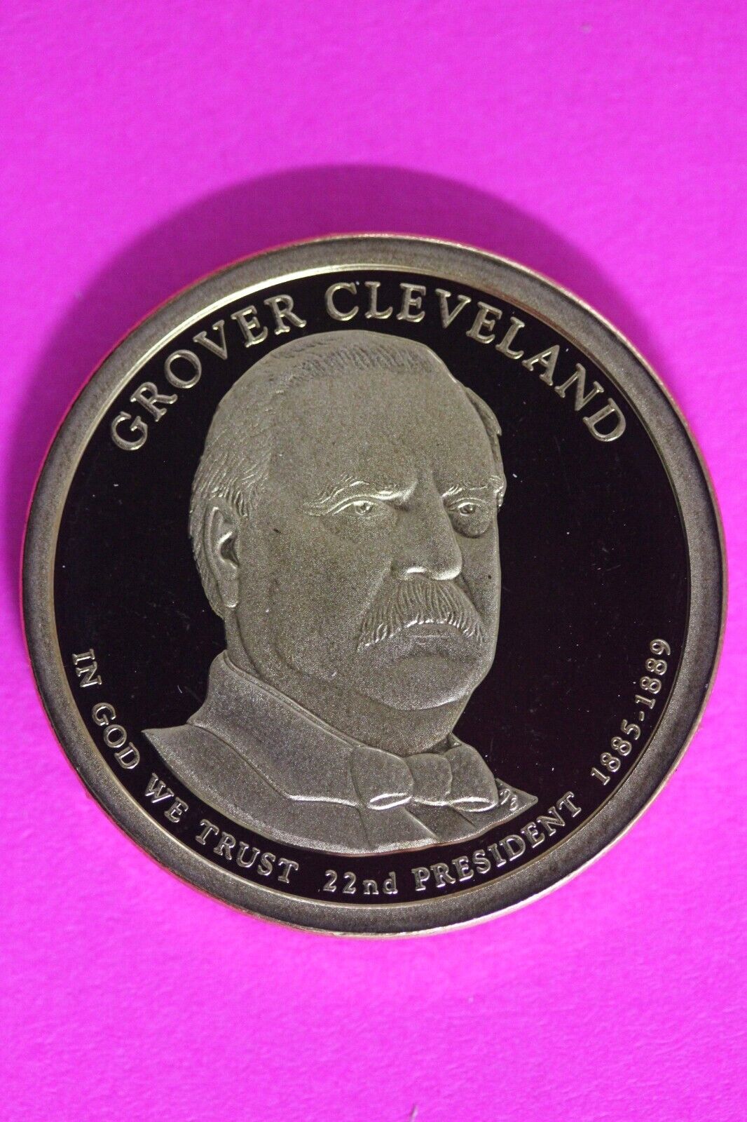Proof 2012 S Grover Cleveland 1 Presidential Dollar DCAM Exact Coin Shown TOM 16