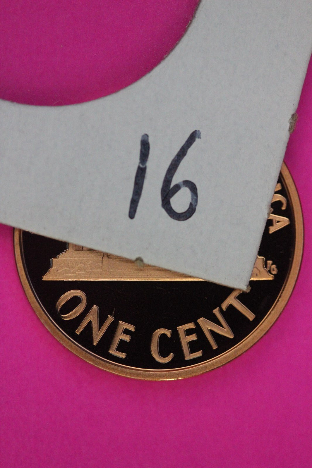 Gem Proof 2007 S Ultra Deep Cameo Lincoln Memorial Cent Same Coin In Pics TOM16