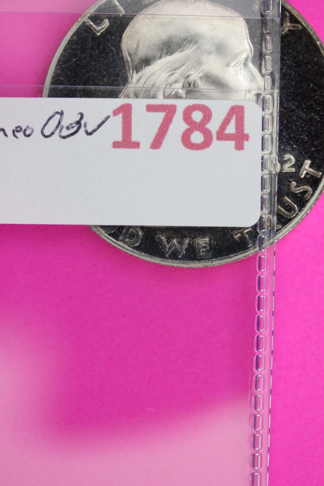 Toned Cameo OBV 1962 Proof Ben Franklin Half Dollar Silver Coin Authentic 1784