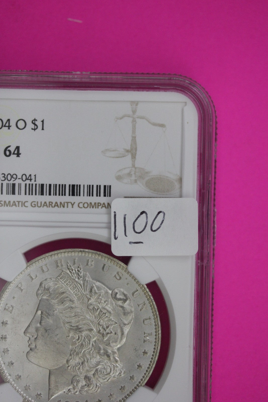 1904 O MS 64 Liberty Morgan Silver Dollar NGC Certified Graded Authentic 1100