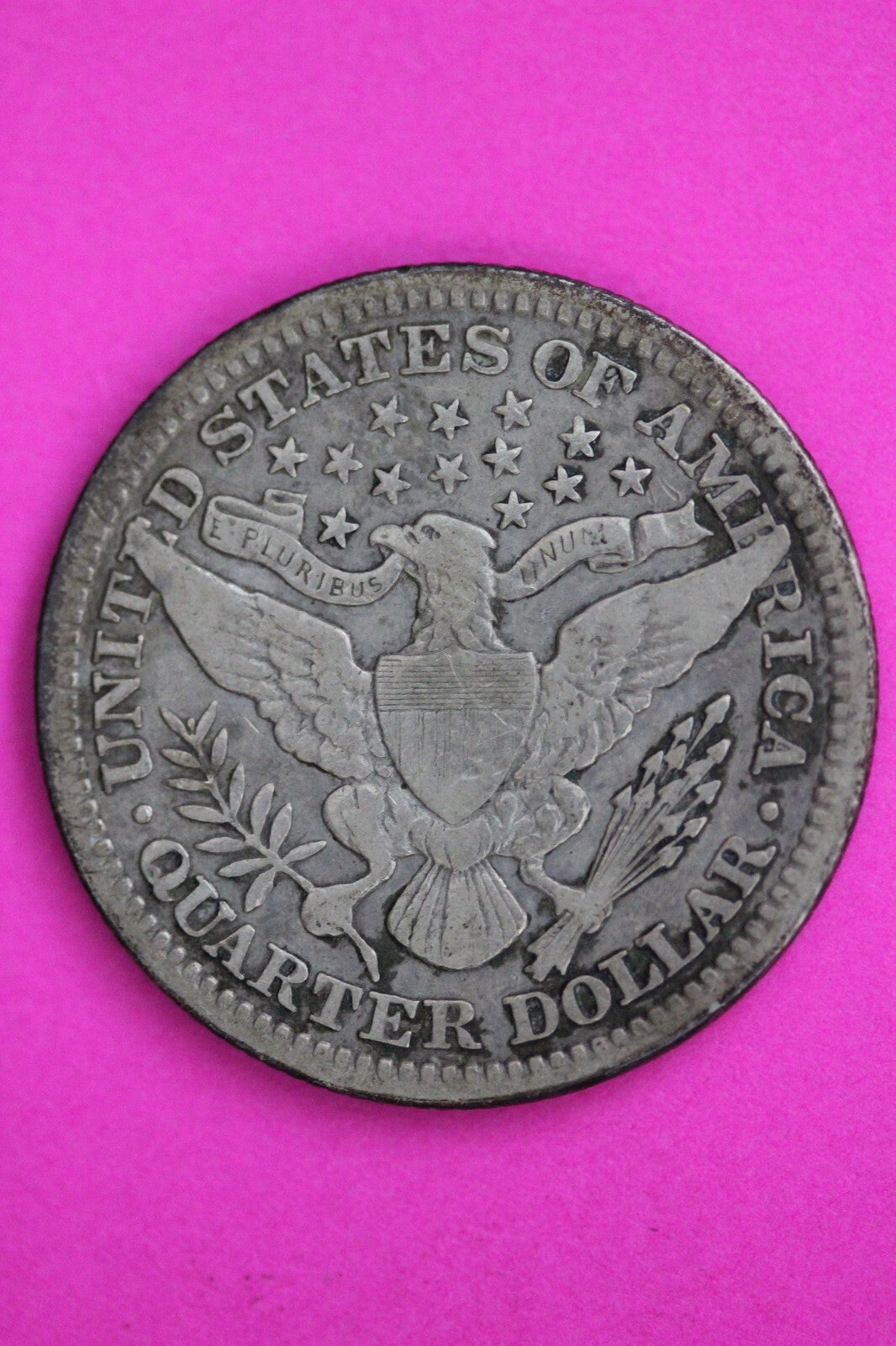 1916 P Barber Liberty Silver Quarter Guaranteed Authentic & Genuine Coin 0606N