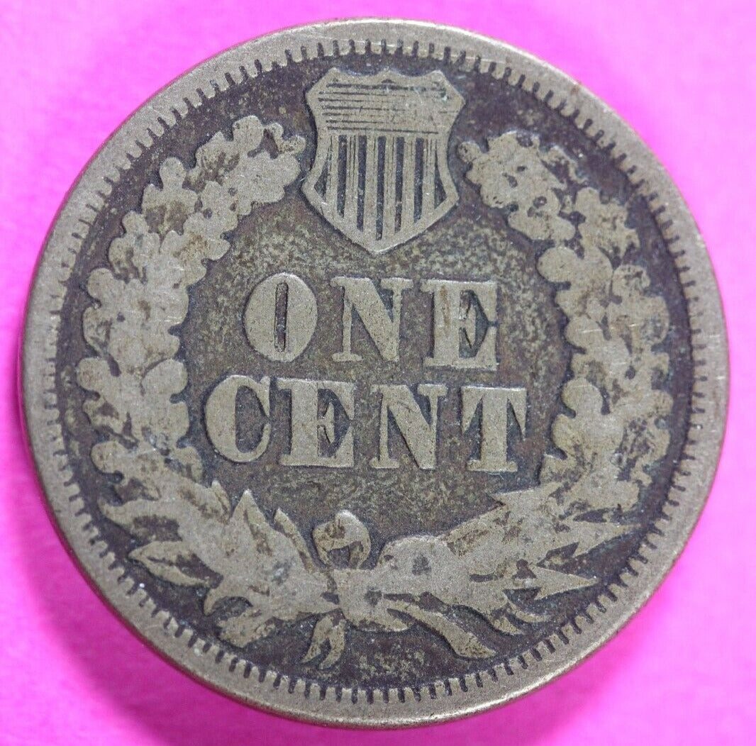 1863 Copper Nickel Indian Head Cent Penny Rare Type Coin Exact Coin Pictured 244