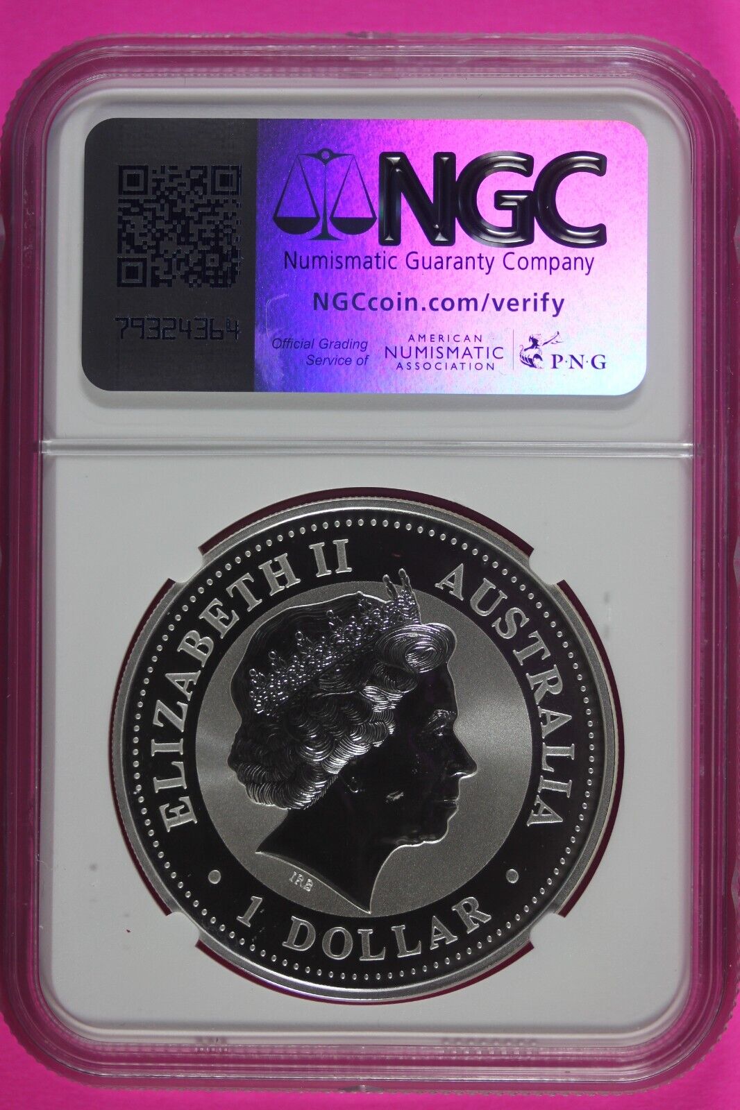 2000 MS 69 Year Of The Dragon Australia Lunar NGC Certified Authentic Slab 888