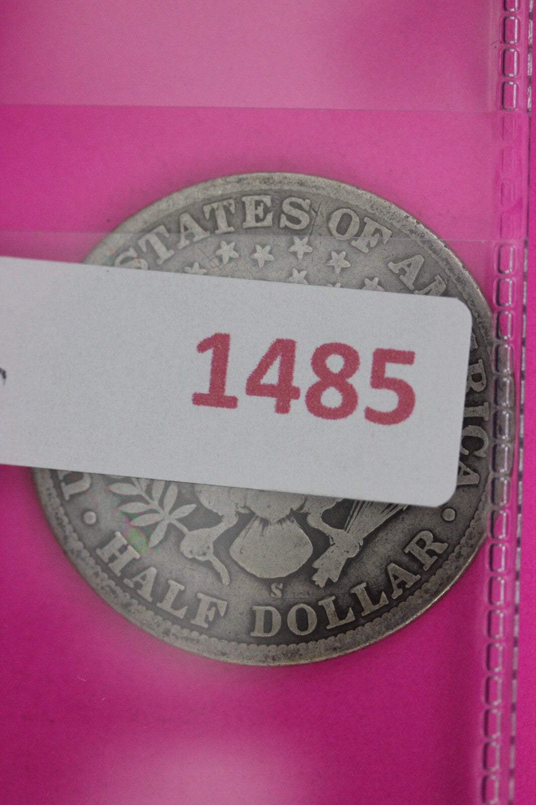 1909 Inverted S Barber Liberty Half Dollar Silver Coin Guaranteed Authentic 1485