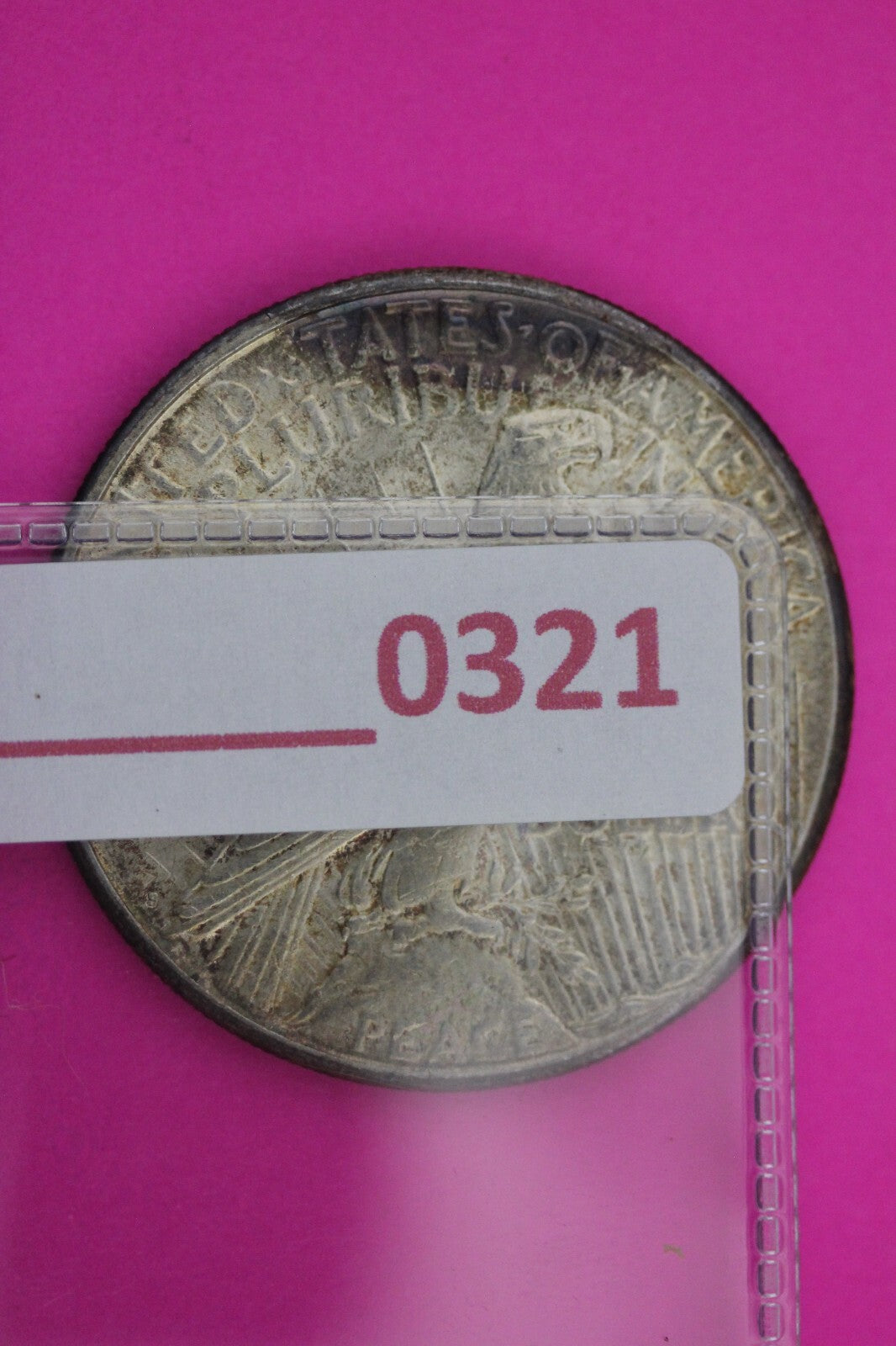 Toned 1923 S Peace Silver Dollar LIberty Coin Guaranteed Authentic 0321N