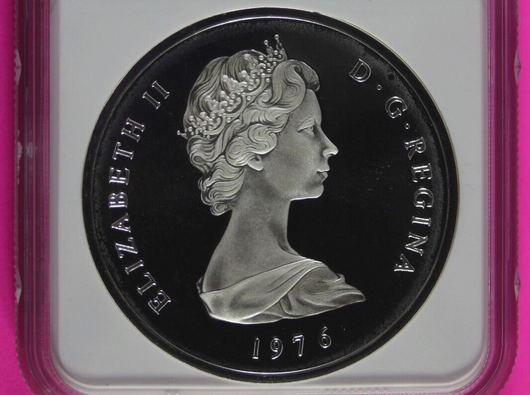 1976 PF 68 Turks Island Four Ages Of Victoria 20 Crowns NGC Certified Slab 519