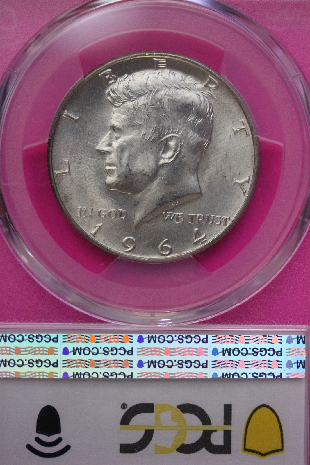 Toned 1964 D MS 66 John F Kennedy Silver Half Dollar PCGS Graded Authentic 667