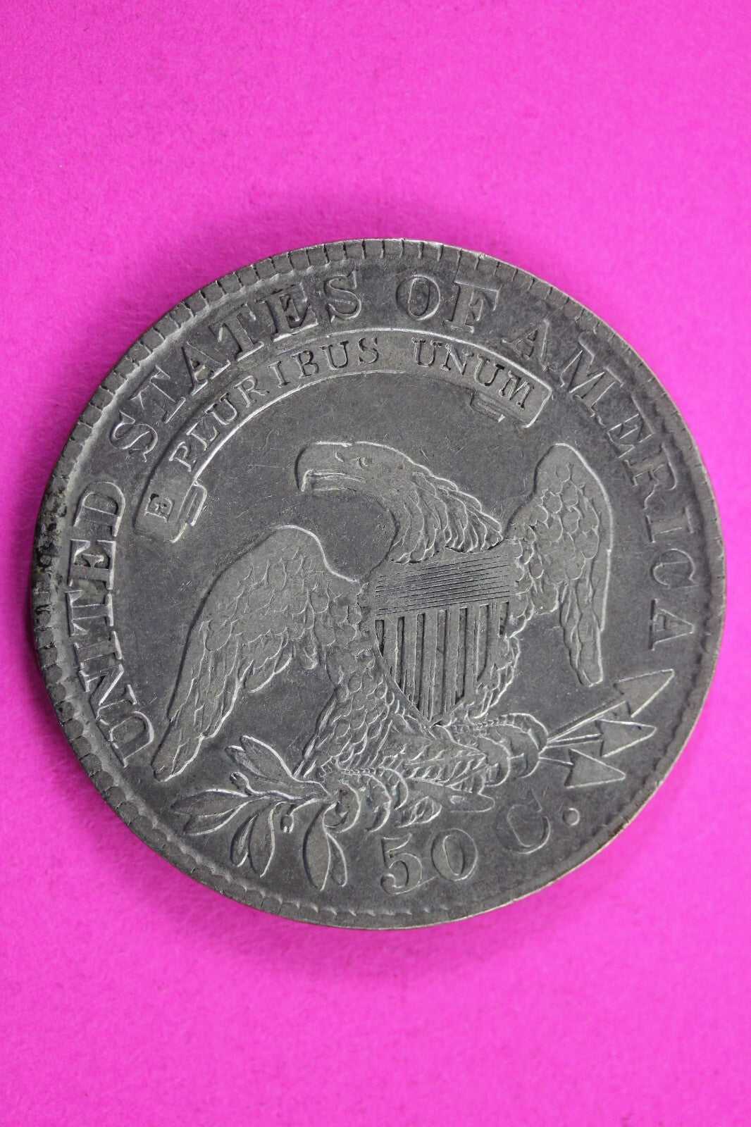 1829 Capped Bust Half Dollar Exact Coin In Pics Silver Rare Semi Key Date 05