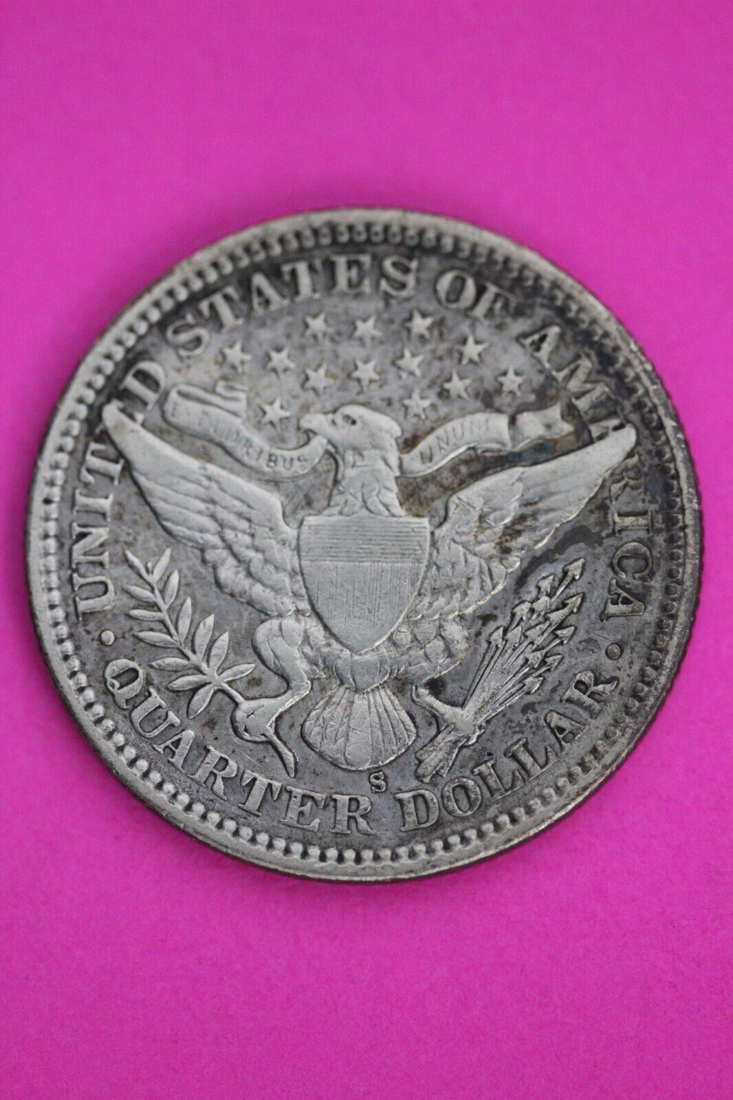 1909 S Barber Liberty Silver Quarter Scarce Semi Key Date Coin San Francisco 47