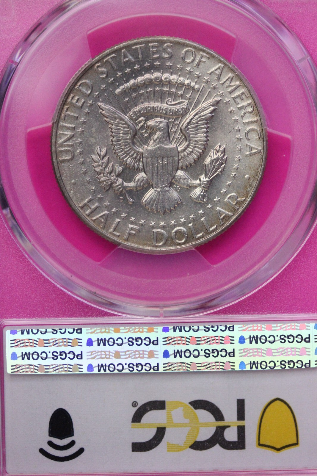 Golden Toned 1964 D MS 66 John F Kennedy Silver Half Dollar PCGS Authentic 668