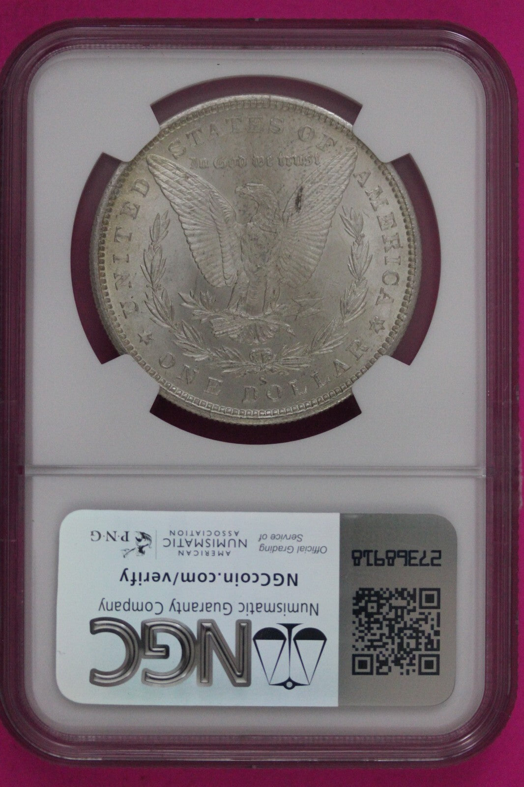 1880 S MS 64 Liberty Morgan Silver Dollar NGC Certified Graded Authentic 788