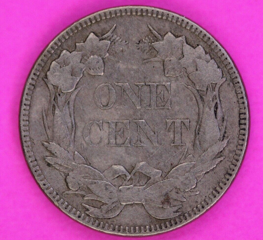 1857 Flying Eagle Cent Penny You Get The Exact Same Scarce Coin In Pics 136