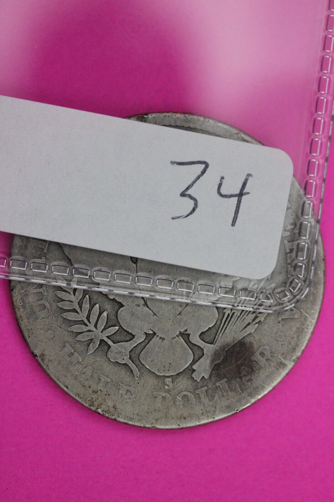 1915 S Barber Liberty Half Dollar Silver Coin You Get The Coin In Pics TOM 34