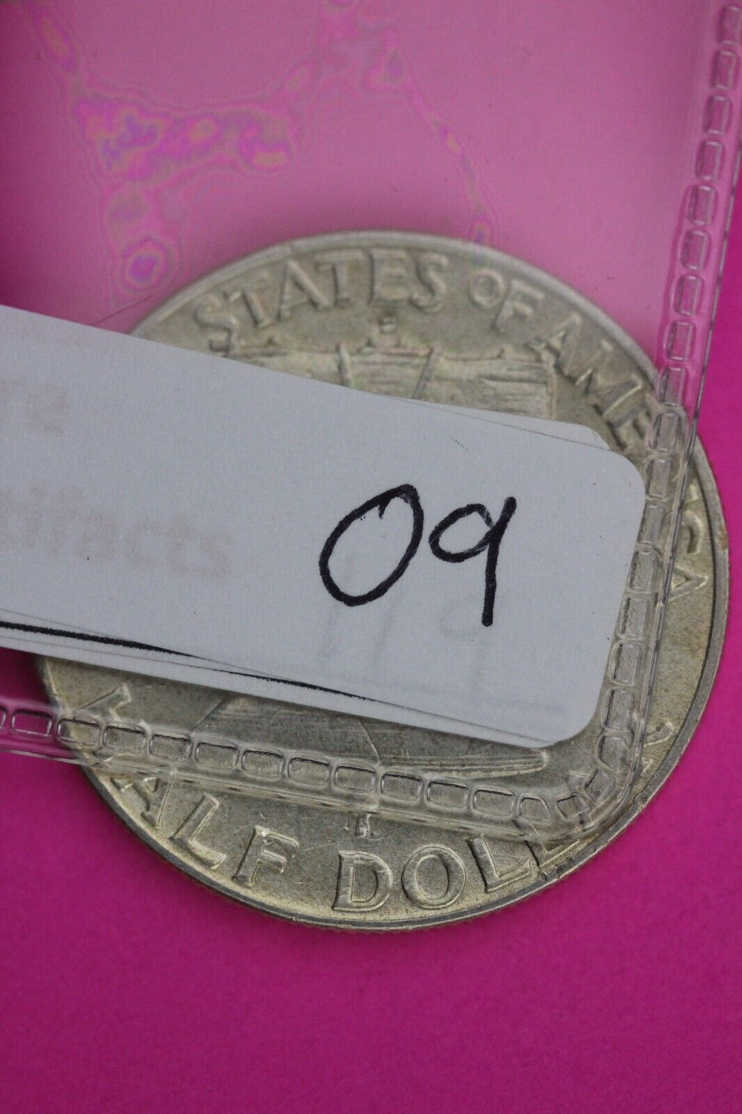 High Grade Toned 1949 D Ben Franklin Silver Half Dollar Exact Coin Shown 09