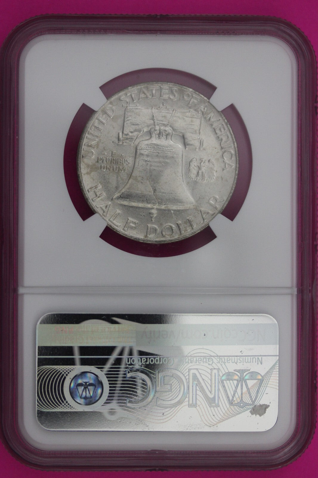 1959 D MS 64 Full Bell Lines Ben Franklin Silver Half Dollar NGC FBL Slab 1174