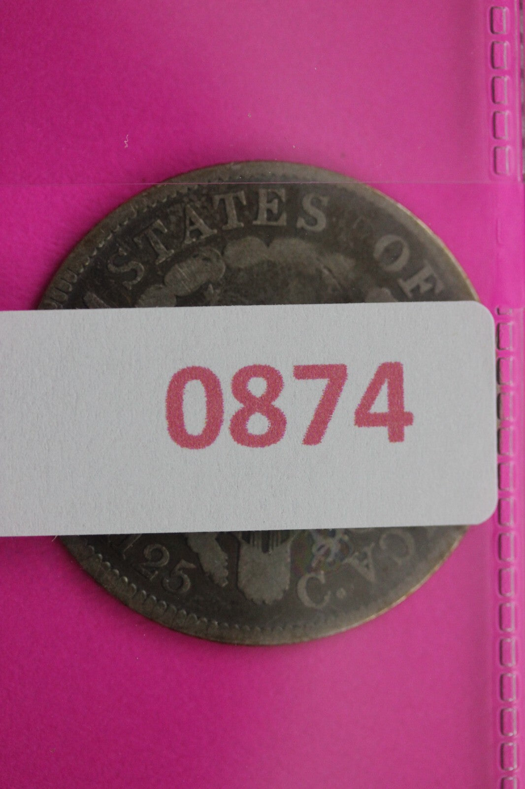 1806 Draped Bust Quarter Lady Liberty Rare Silver Key Date Coin Authentic 0874N