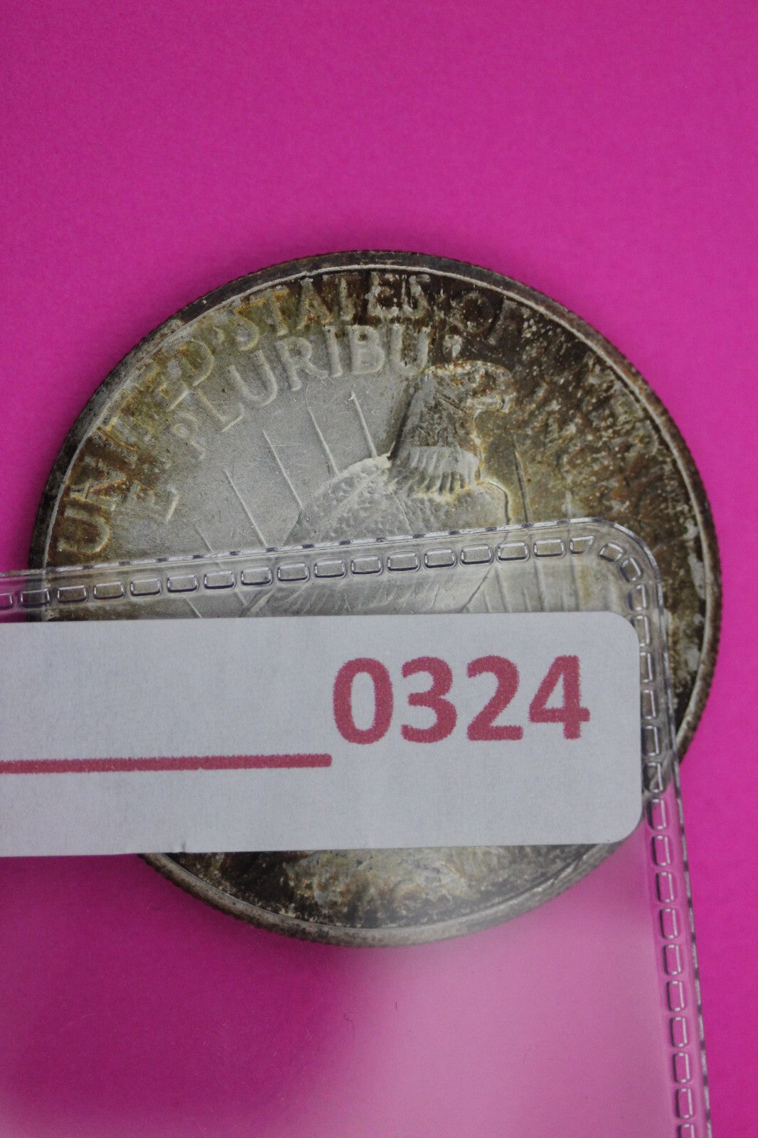 Toned 1927 P Peace Silver Dollar LIberty Coin Guaranteed Authentic 0324N