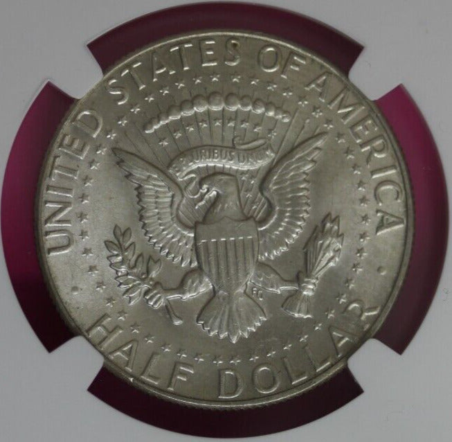 1969 D MS 64 Kennedy Half Dollar NGC Graded Certified Authentic Slab Silver 1373
