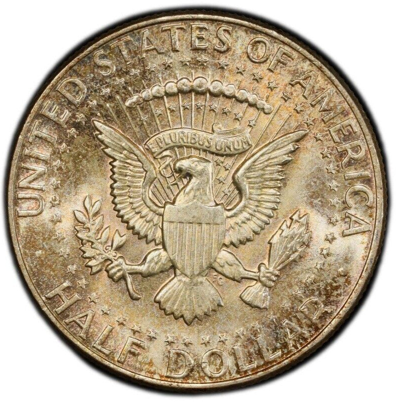Toned 1964 P MS 66 John F Kennedy Silver Half Dollar PCGS Graded Authentic 158