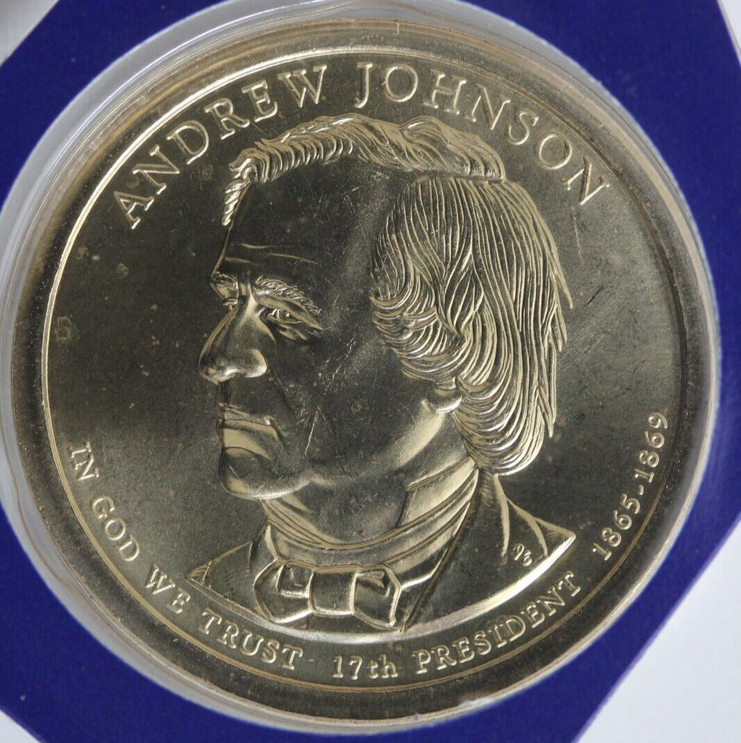 Gem BU 2011 P Andrew Johnson Presidential Dollar Mint Cello Exact Coin TOM 88