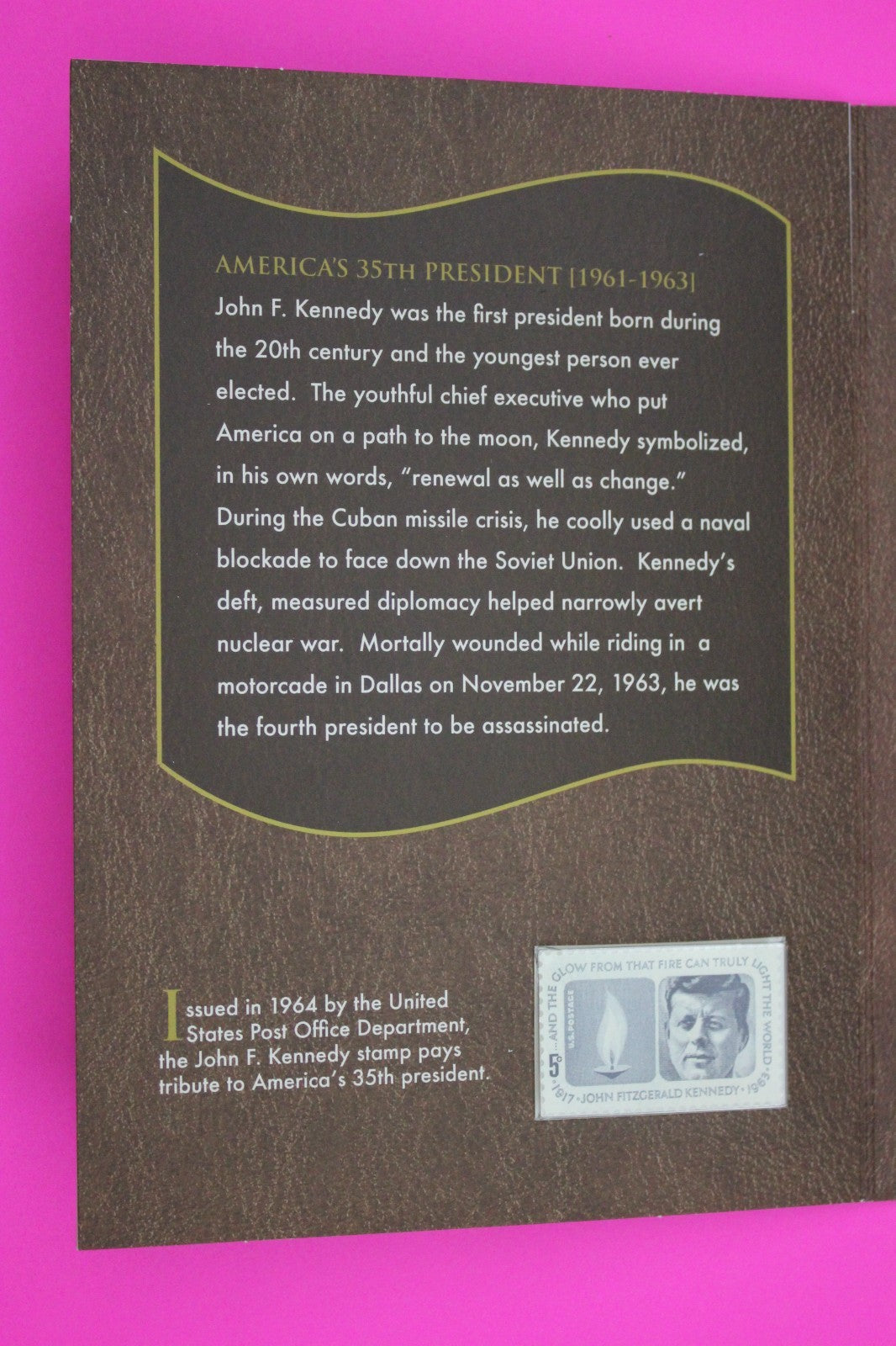 Gem 2015 John Kennedy Coins & Chronicles Mint Set 1 Ounce Silver Box & COA 7054