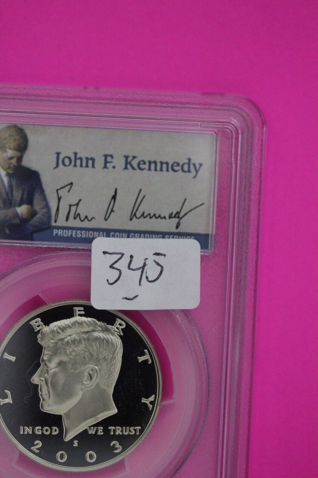 2003 S PR 69 Deep Cameo John Kennedy Clad Half Dollar JFK Label PCGS Slab 345