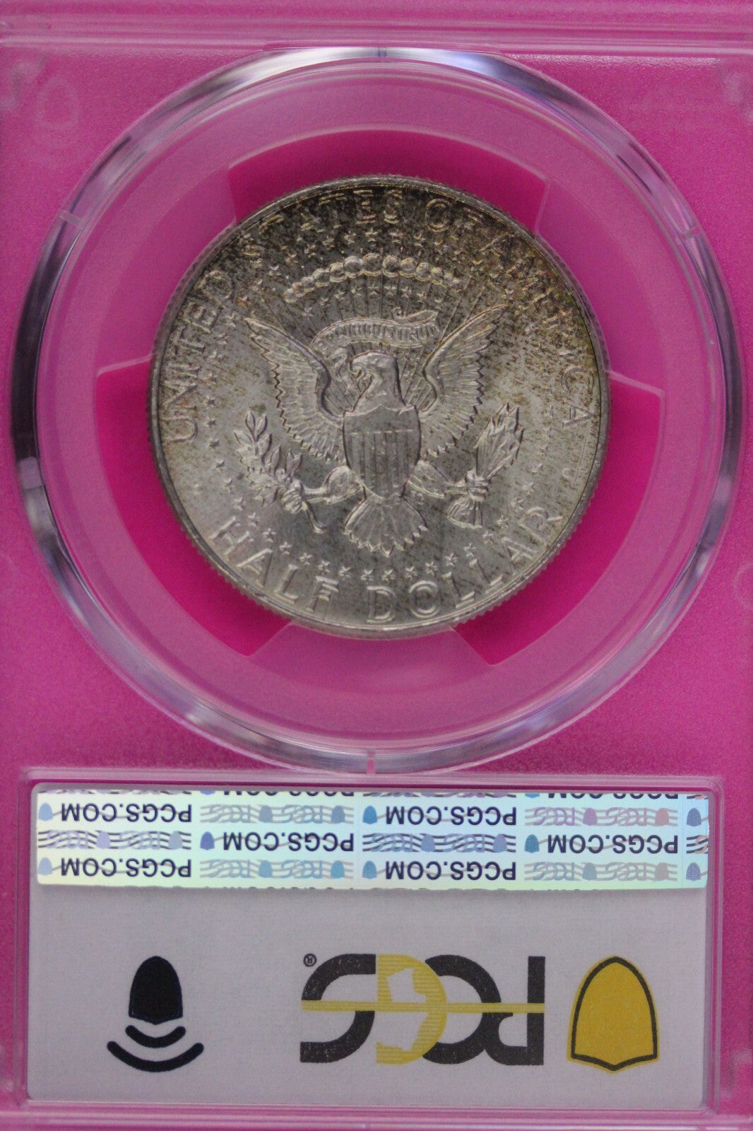 Rainbow Toned 1964 P Silver MS 64 John F Kennedy Silver Half Dollar PCGS 294