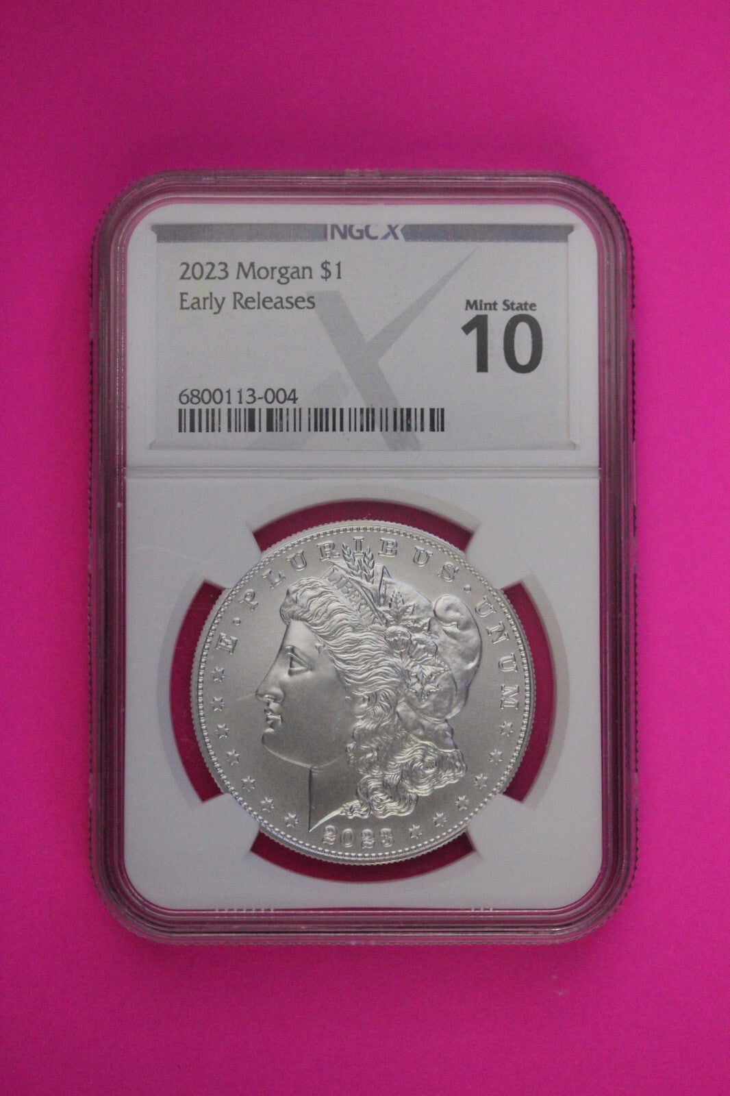 2023 10 (MS 70) Morgan Silver Dollar NGC Graded Certified Authentic Slab 99