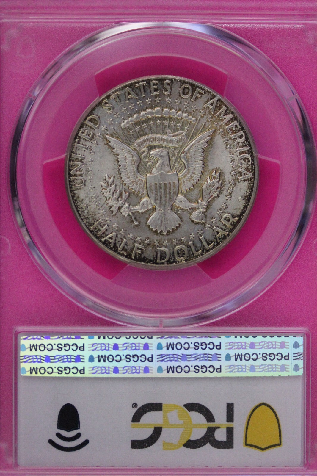 Toned 1964 P Silver MS 65 John F Kennedy Silver Half Dollar PCGS Graded 300