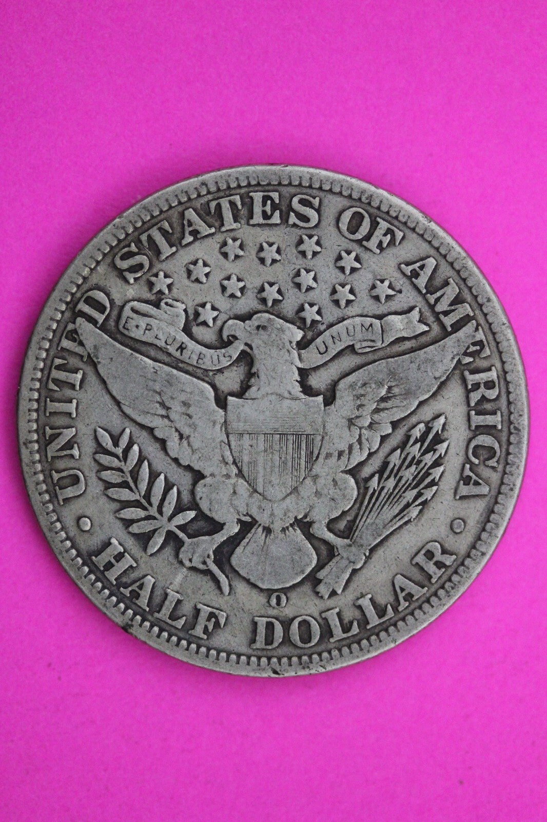 1908 O Barber Liberty Half Dollar Silver Scarce Semi Key Date Coin 0398N